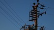 electricity pylon tilt shoot