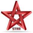 optical illusion star shape object