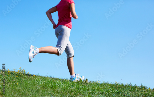 Photo: Jogging woman. Jogging woman.