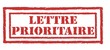tampon lettre prioritaire