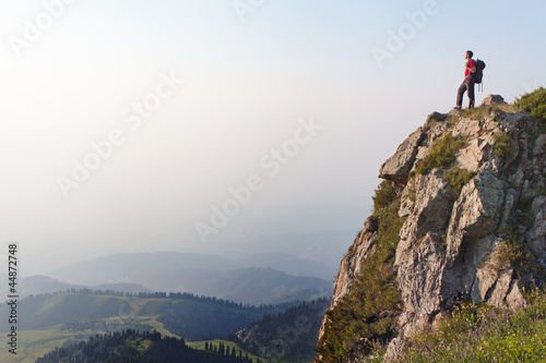 Photo: young man at the top young man at the top
