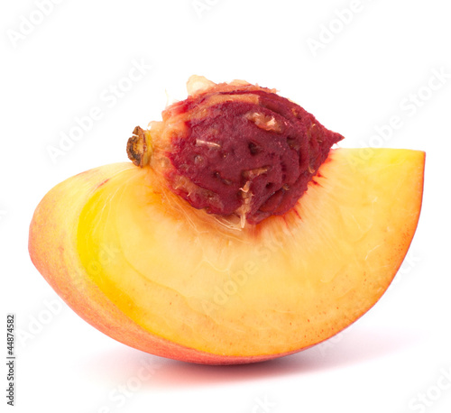 Photo: Ripe peach fruit slice Ripe peach fruit slice