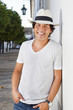 handsome man with hat