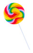 Colorful spiral lollipop lolly pop