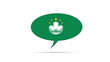 Macau Flag Speech Bubble
