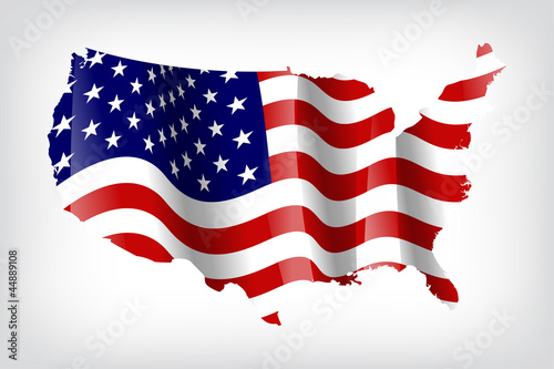 Vector: Karte USA Karte USA