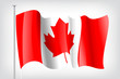 Flagge Kanada wehend