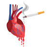 unhealthy smoker heart