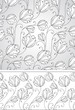 Flower background and border