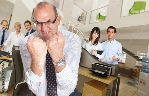 Photo: Business fight Business fight
