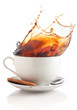 coffee splash in a cup