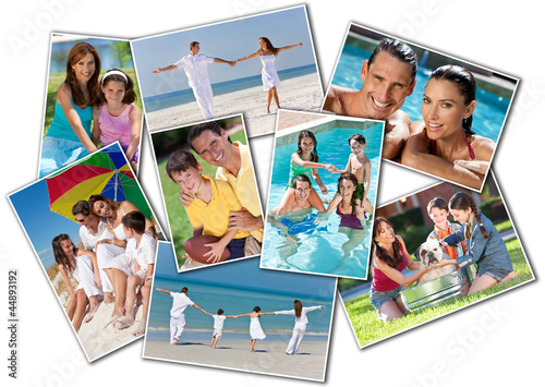 Photo: Happy Mother Father & Children Family Beach Park Home Happy Mother Father & Children Family Beach Park Home