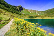 Gebirgsweg am See