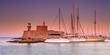 Rhodes Greece at sunset