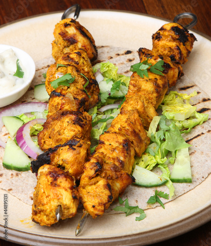 Foto: Indian Chicken Tikka Kebabs Indian Chicken Tikka Kebabs