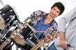 Drummer in a band