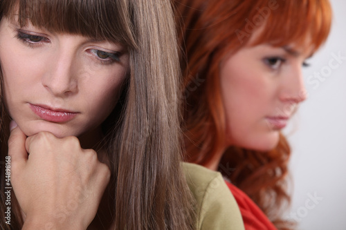 Photo: two girlfriends having a quarrel two girlfriends having a quarrel