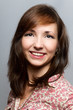 junge Frau lachen Bewerbungsfoto