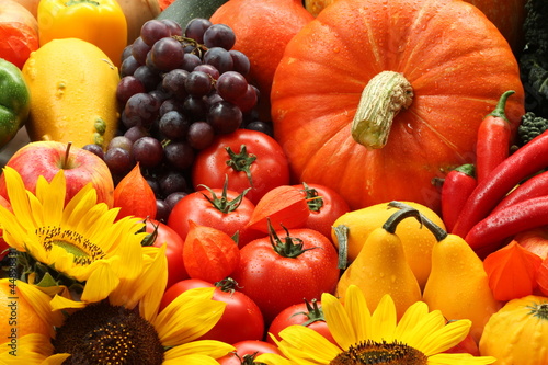 Photo: Veggies and flowers Veggies and flowers