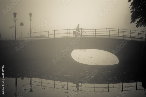 Photo: Lonely in a misty morning Lonely in a misty morning
