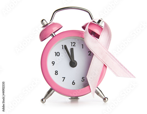 Photo: Pink breast cancer ribbon - Time to check Pink breast cancer ribbon - Time to check