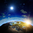 Europe sunrise