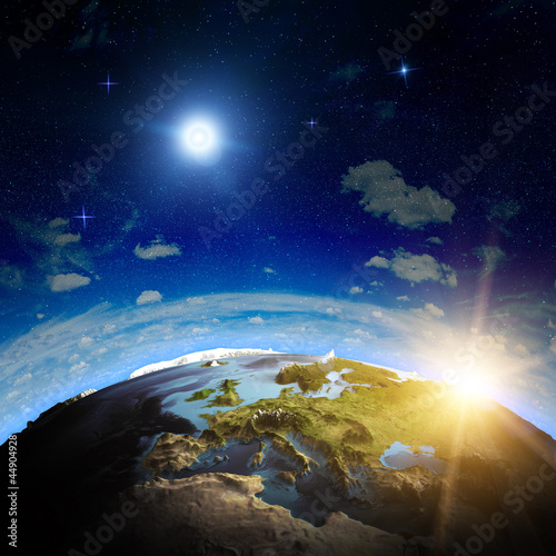 Illustration: Europe sunrise Europe sunrise