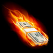 Burning dollars