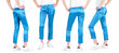 Lower than a belt - stylish women's clothing. Pants.