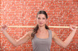 woman doing sport exercices