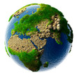 Detailed concept nature of the Earth in miniature