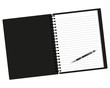 Notebook and pen