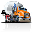 Cartoon Mixer Truck one click repaint option