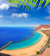 Beach Las Teresitas in Santa cruz de Tenerife north