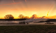 Photo: Magical November sunset in Ostergotland, Sweden Magical November sunset in Ostergotland, Sweden