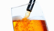 Beer pouring into glass