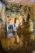 Inside a cave