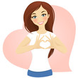 Vector: Heart shape Heart shape