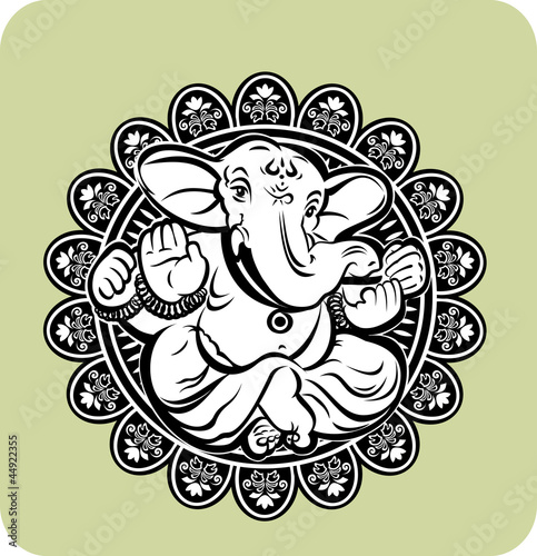 Vector: Creative illustration of Hindu Lord Ganesha Creative illustration of Hindu Lord Ganesha