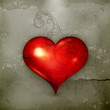 Vektor: Red Heart, old-style Red Heart, old-style
