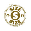 Vector: timbre taille S timbre taille S