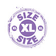 Vector: timbre taille XL timbre taille XL