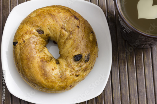 Photo: raisin bagel raisin bagel