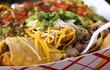 close-up nachos with meat