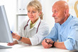 Patient in der Arztpraxis