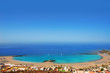 Aerial view Las Vistas beach in Arona Tenerife