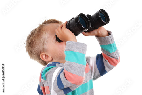 Photo: Looking through binoculars Looking through binoculars