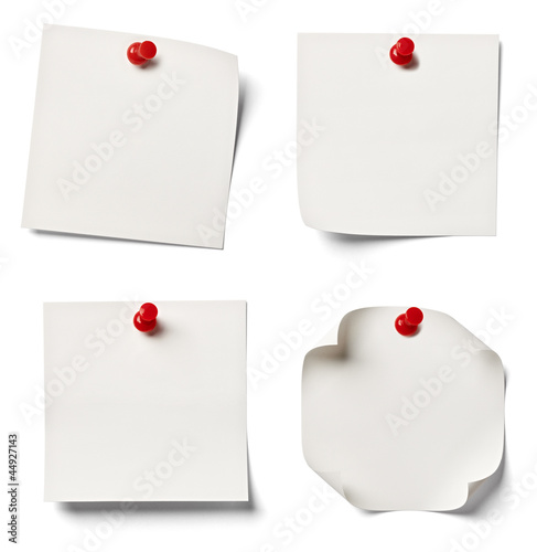 Photo: white note paper office business white note paper office business