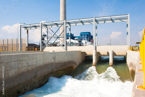 Photo: Watergate draining clean water to the river after treatment Watergate draining clean water to the river after treatment