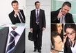 A collage of business professionals